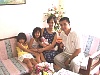 Dennis & Wife with their 2 daughters and newly-born baby boy