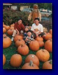 Elda's family with Giant Pumpkins