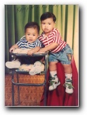 My sons Ralph and Raymond, sometime in 1993